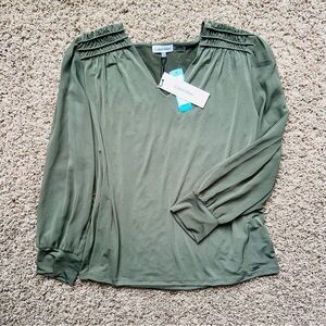 NWT Calvin Klein Green Blouse XL New Women’s Top